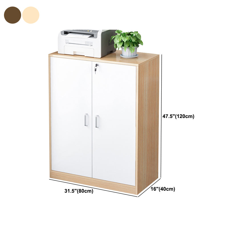 Modern Vertical File Cabinet Wood Filing Cabinet with Locking Drawers