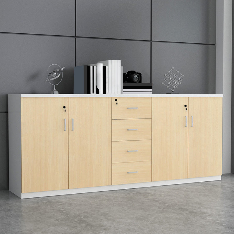 Lateral File Cabinet Wood Locking File Cabinet with Storage Shelves