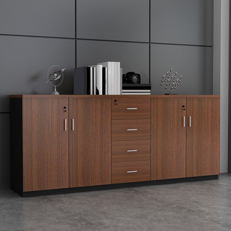 Lateral File Cabinet Wood Locking File Cabinet with Storage Shelves