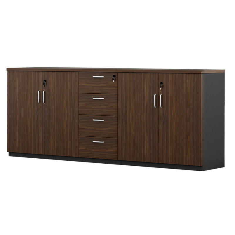 Lateral File Cabinet Wood Locking File Cabinet with Storage Shelves