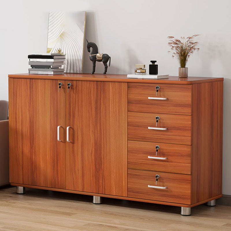 Contemporary Style Lateral Filing Cabinet Metal Filing Cabinet with Lock and Storage