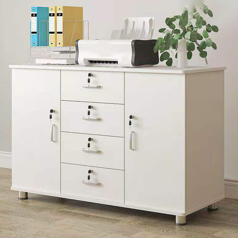 Contemporary Style Lateral Filing Cabinet Metal Filing Cabinet with Lock and Storage