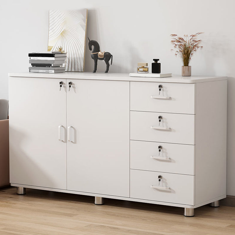 Contemporary Style Lateral Filing Cabinet Metal Filing Cabinet with Lock and Storage