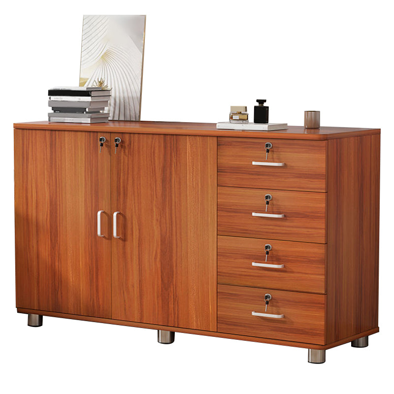 Contemporary Style Lateral Filing Cabinet Metal Filing Cabinet with Lock and Storage