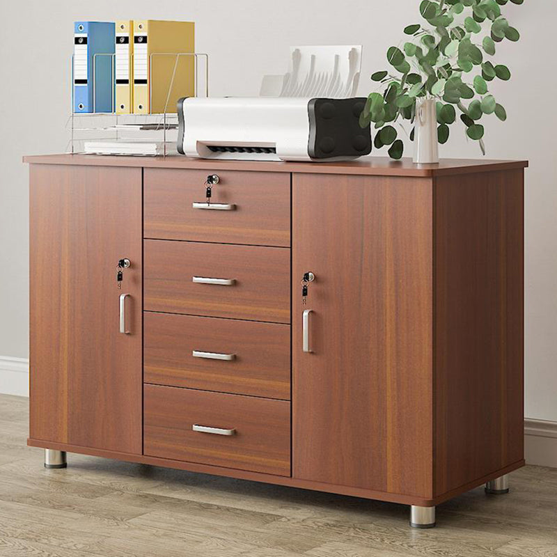 Contemporary Style Lateral Filing Cabinet Metal Filing Cabinet with Lock and Storage