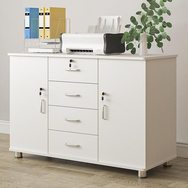 Contemporary Style Lateral Filing Cabinet Metal Filing Cabinet with Lock and Storage