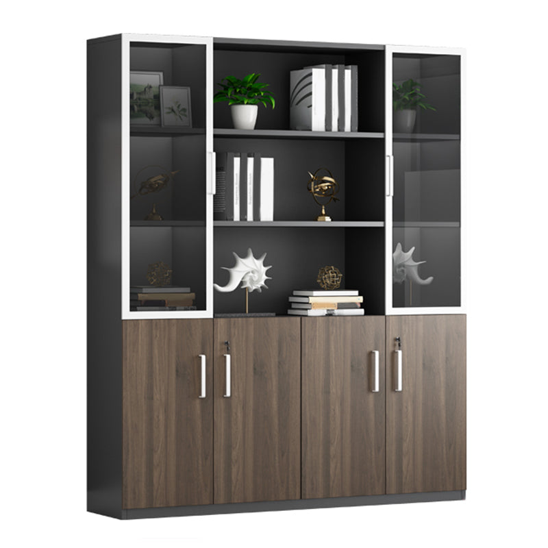 Wood File Cabinet Storage Shelves Vertical File Cabinet with Lock for Home or Office