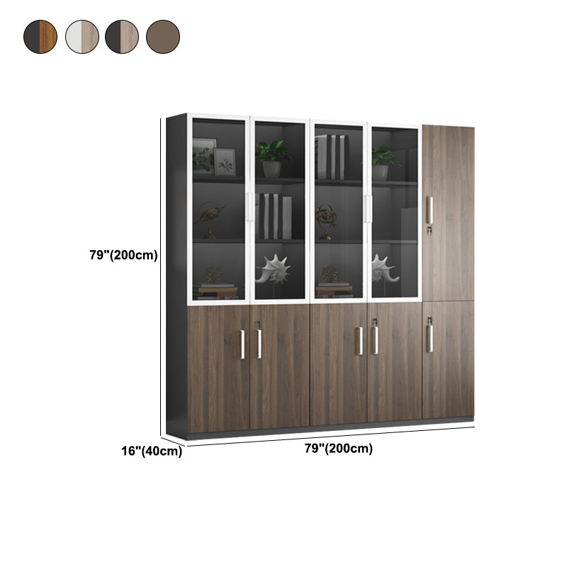 Wood File Cabinet Storage Shelves Vertical File Cabinet with Lock for Home or Office