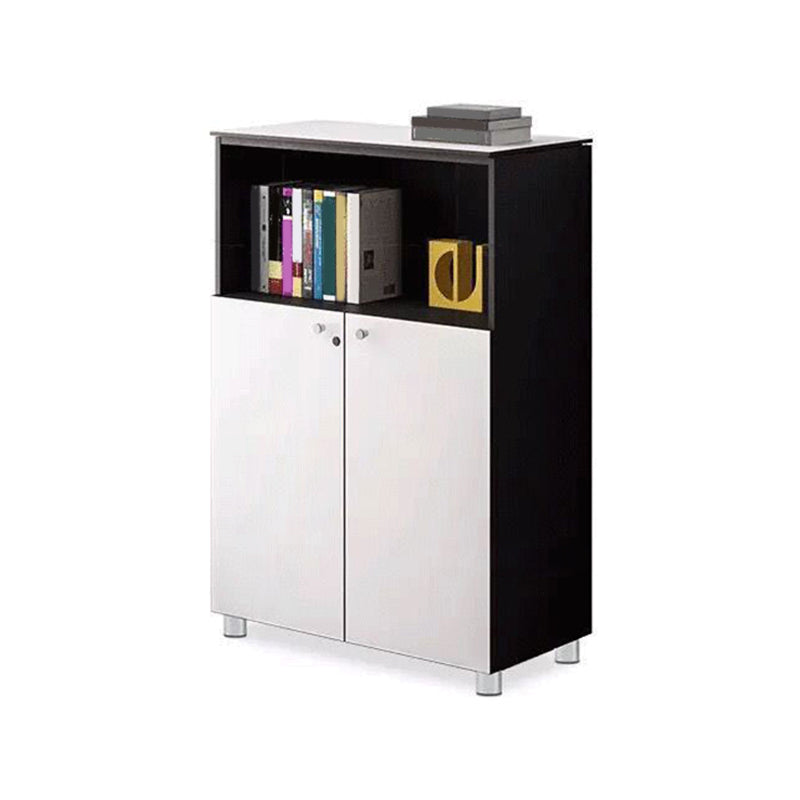 Contemporary File Cabinets Solid Wood Frame Key Lock Vertical File Cabinet Office