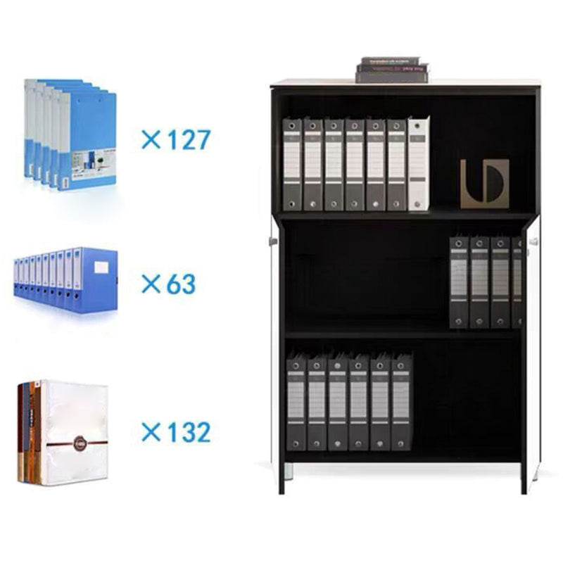 Contemporary File Cabinets Solid Wood Frame Key Lock Vertical File Cabinet Office