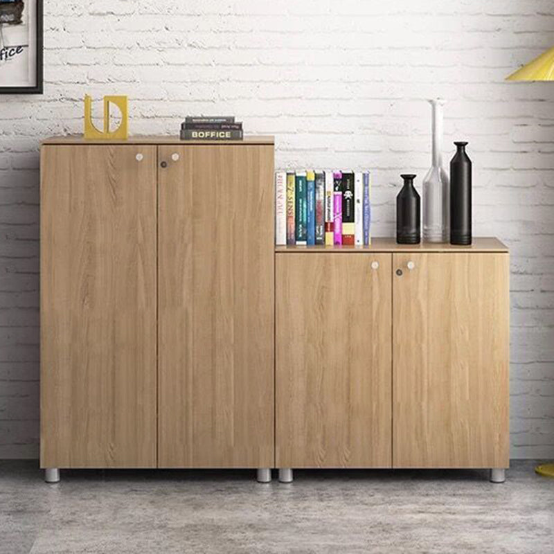 Contemporary File Cabinets Solid Wood Frame Key Lock Vertical File Cabinet Office