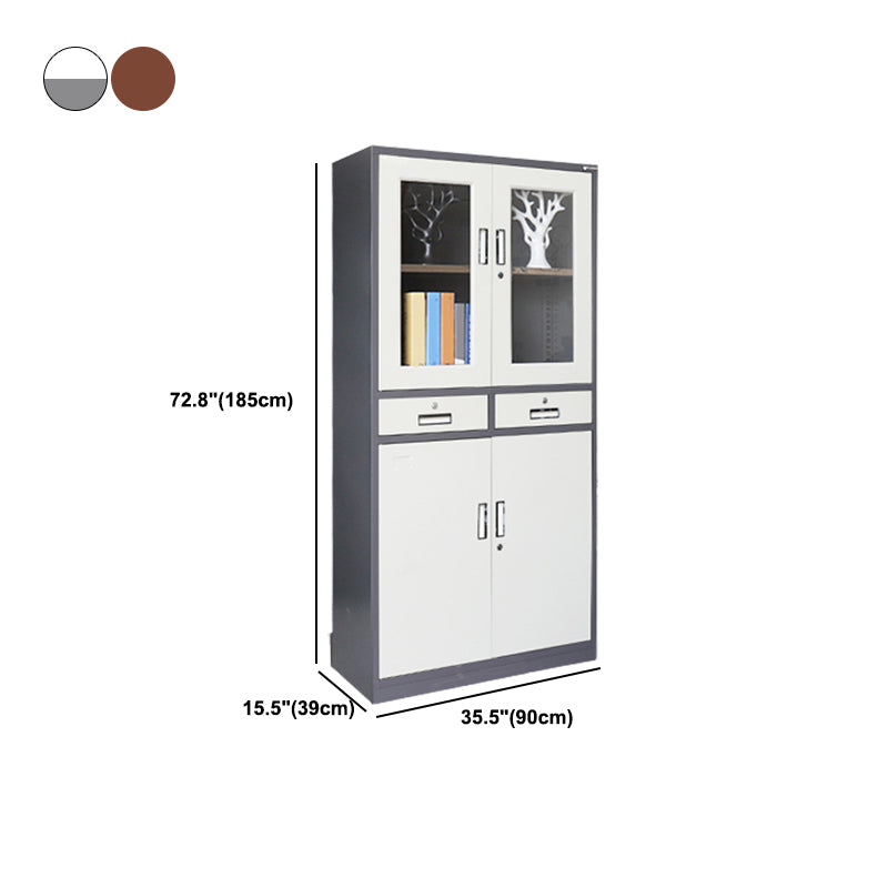 Modern Style Vertical File Cabinet Metal Fire-Resistant Filing Cabinet