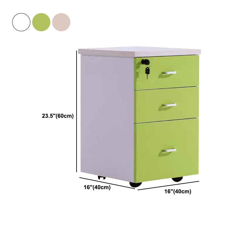 Contemporary Vertical Filing Cabinet Wood Filing Cabinet on Wheels