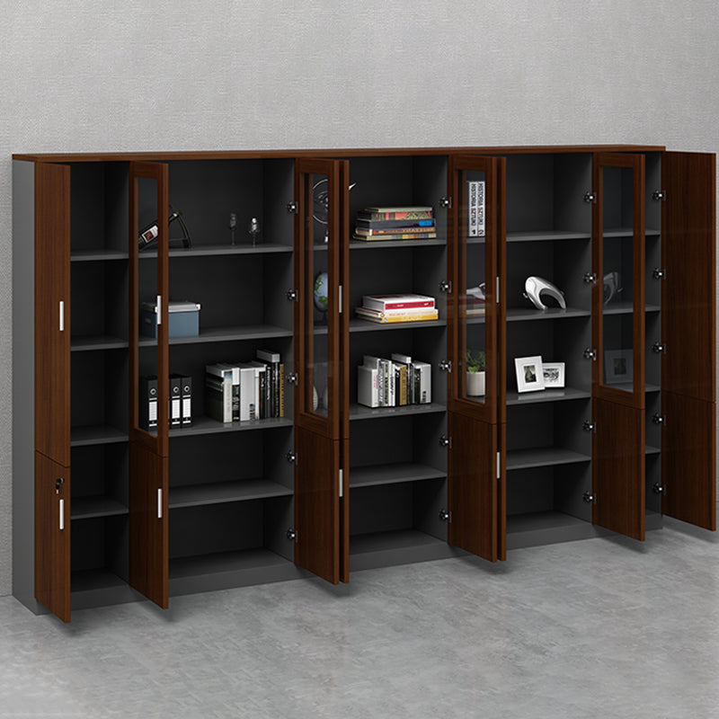 Contemporary File Cabinets Solid Wood Frame Vertical File Cabinet with Key Lock Office