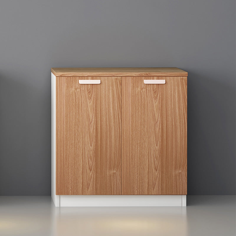 Contemporary File Cabinets Solid Wood Frame Vertical File Cabinet with Key Lock