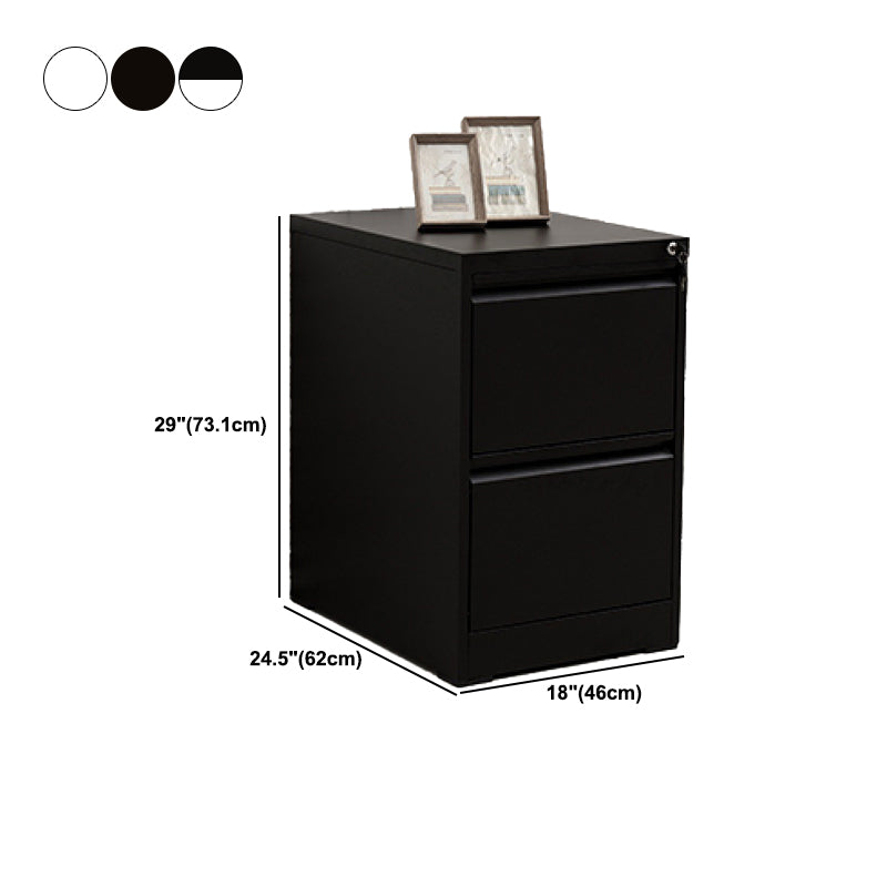 Fireproof File Cabinet Vertical Metal Contemporary File Cabinet with Locking Drawers