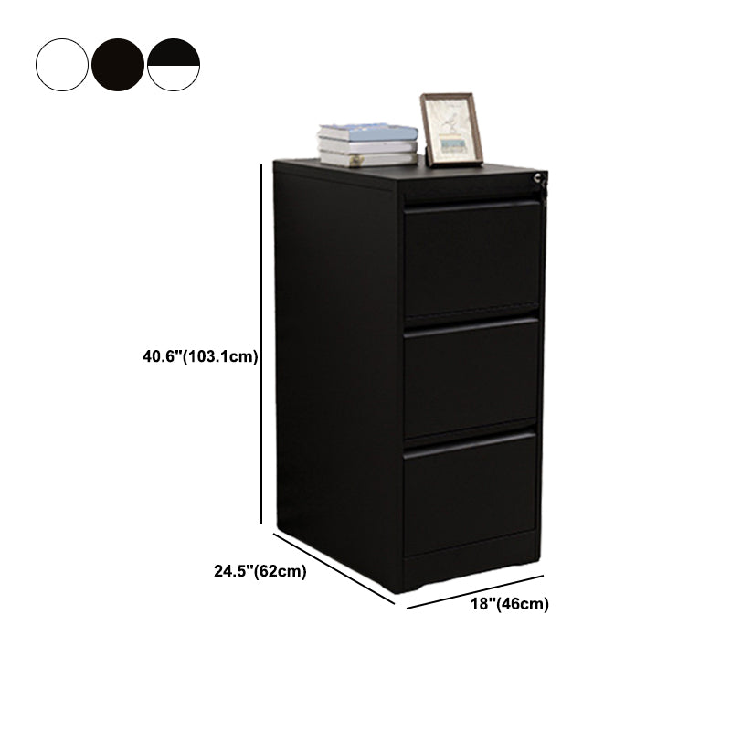 Fireproof File Cabinet Vertical Metal Contemporary File Cabinet with Locking Drawers