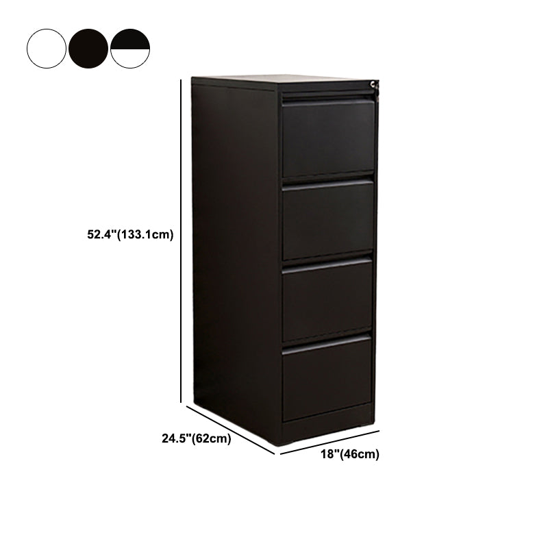 Fireproof File Cabinet Vertical Metal Contemporary File Cabinet with Locking Drawers