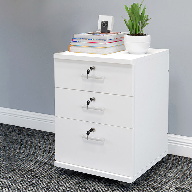 Modern Cabinet Wood with Locking Drawers and Storage Filing Cabinet