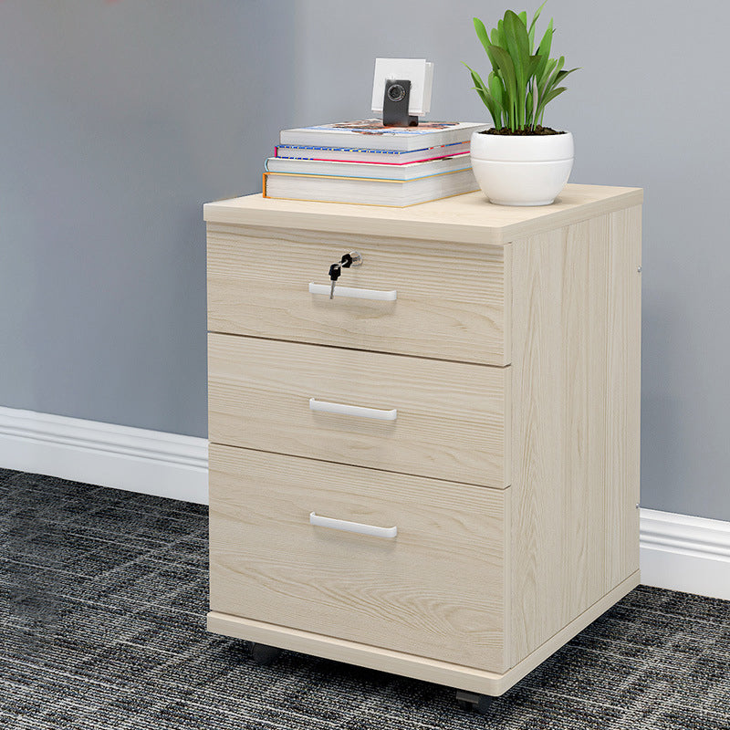 Modern Cabinet Wood with Locking Drawers and Storage Filing Cabinet