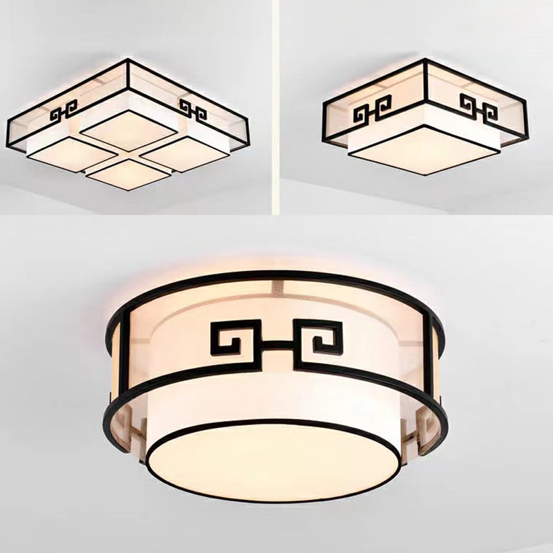 New Chinese Style Ceiling Light Geometry Shape Ceiling Lamp for Living Room