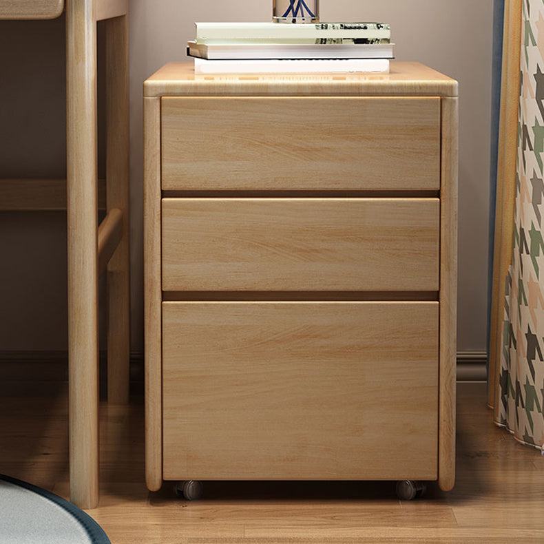 Solid Wood Bedside Cabinet Modern Minimalist Bedside Table with Drawers