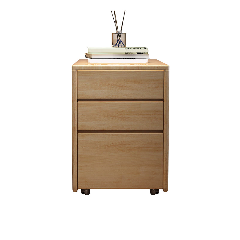 Solid Wood Bedside Cabinet Modern Minimalist Bedside Table with Drawers