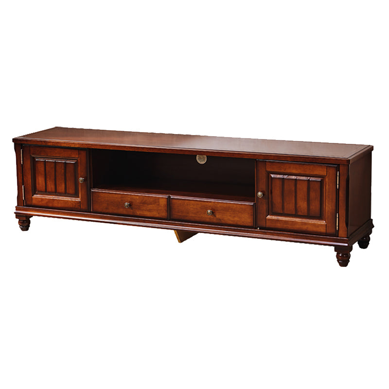 Wooden TV Cabinet Traditional Style Home Living Room TV Stand Console with Drawers