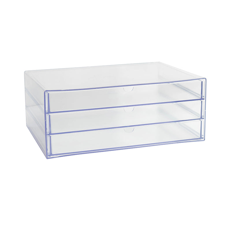 Modern Cabinet Acrylic with 3 Drawers File Cabinet for Home or Office