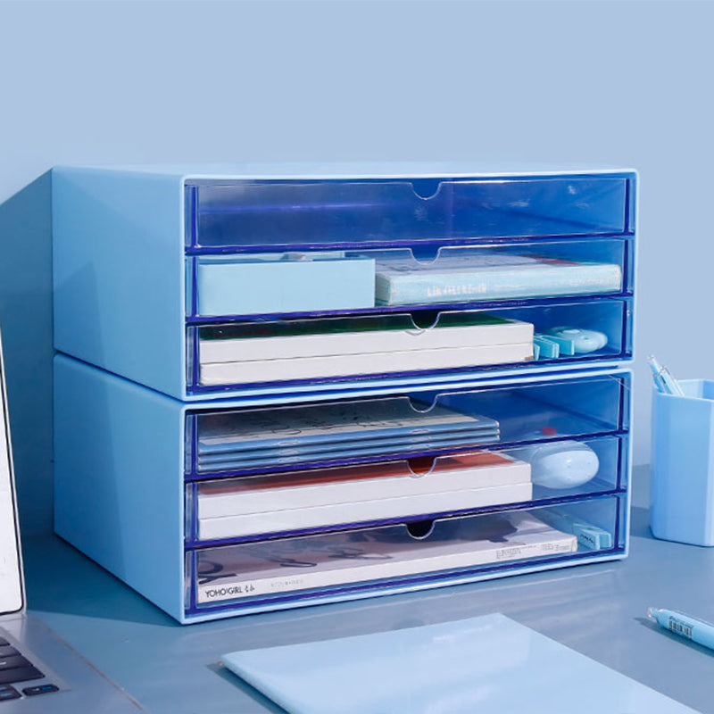 Modern Cabinet Acrylic with 3 Drawers File Cabinet for Home or Office