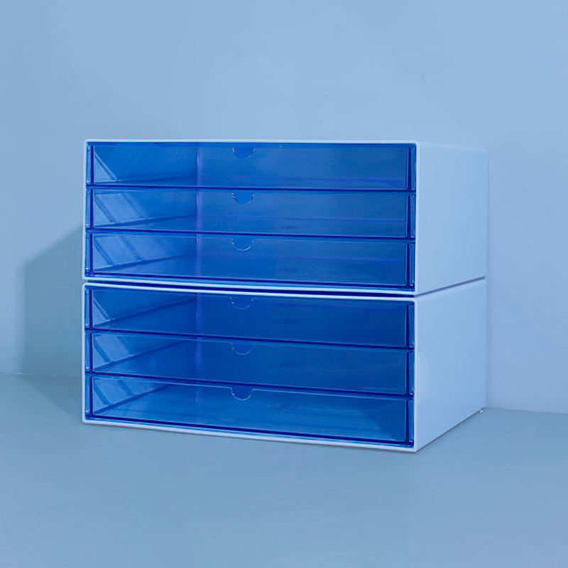 Modern Cabinet Acrylic with 3 Drawers File Cabinet for Home or Office