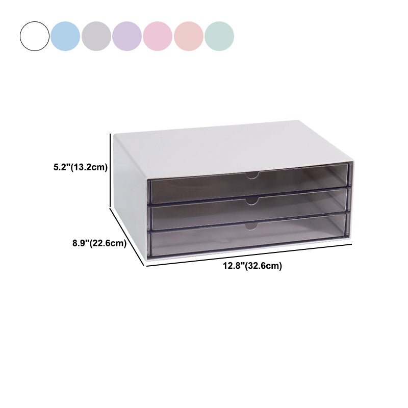 Modern Cabinet Acrylic with 3 Drawers File Cabinet for Home or Office