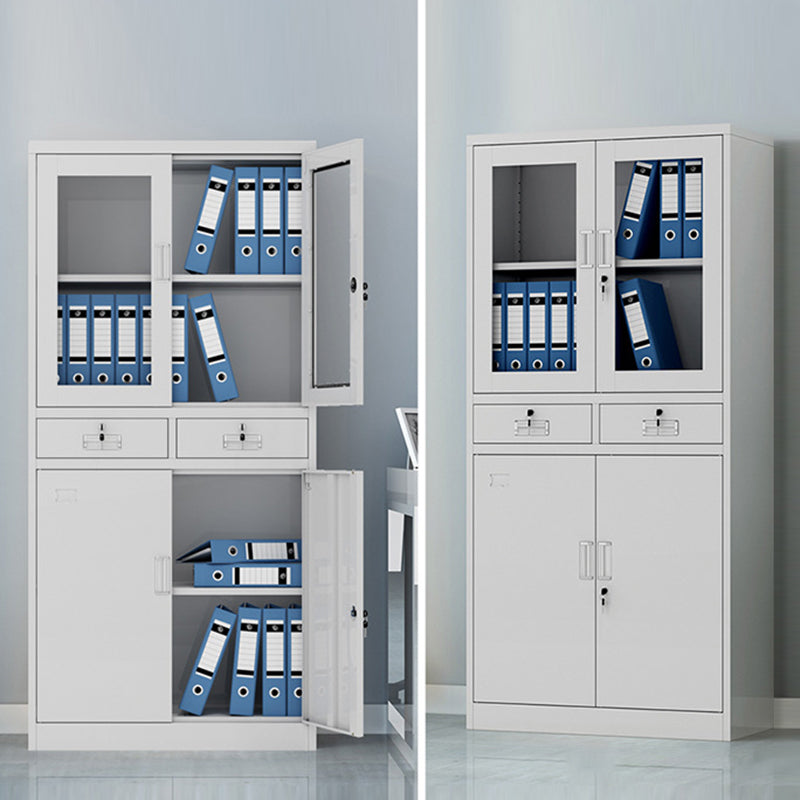 Modern Vertical Cabinet Metal Filing Cabinet with Lock and Storage