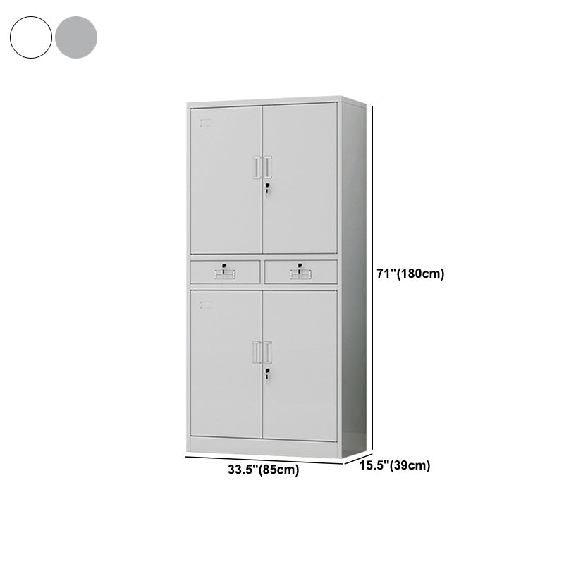 Modern Vertical Cabinet Metal Filing Cabinet with Lock and Storage