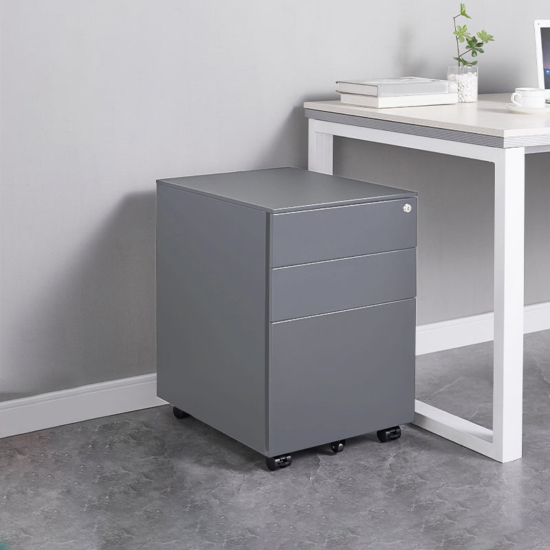 Modern Office Metal File Cabinet 3 Drawers Vertical Cabinet with Lock and Storage