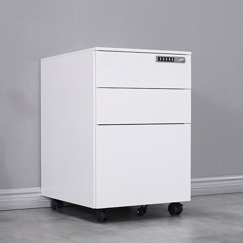 Modern Office Metal File Cabinet 3 Drawers Vertical Cabinet with Lock and Storage