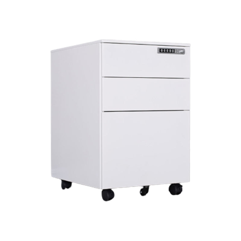 Modern Office Metal File Cabinet 3 Drawers Vertical Cabinet with Lock and Storage