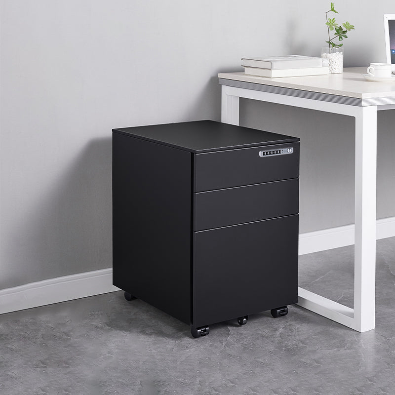 Modern Office Metal File Cabinet 3 Drawers Vertical Cabinet with Lock and Storage