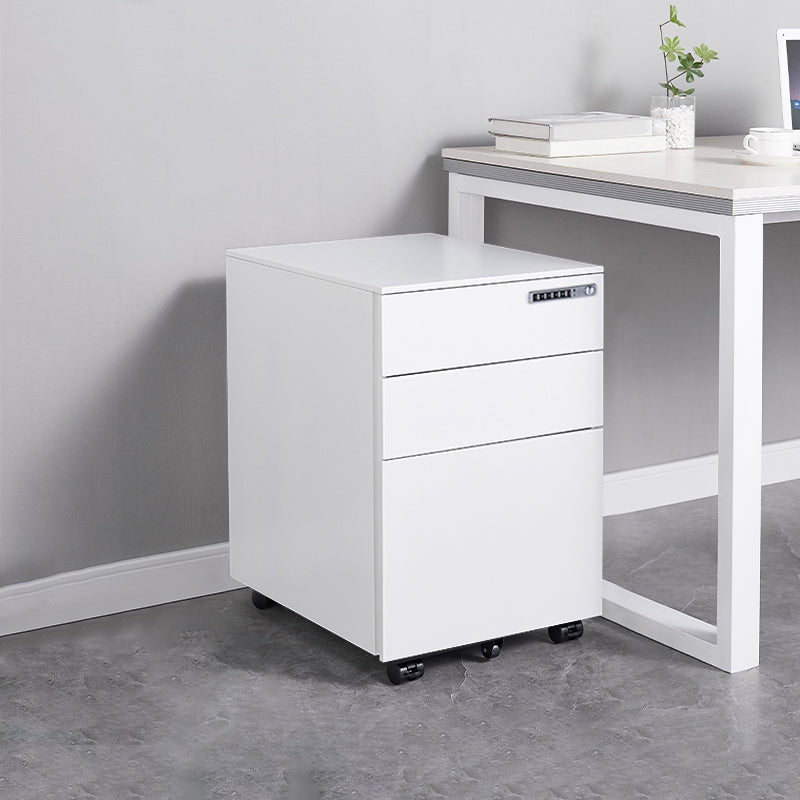 Modern Office Metal File Cabinet 3 Drawers Vertical Cabinet with Lock and Storage