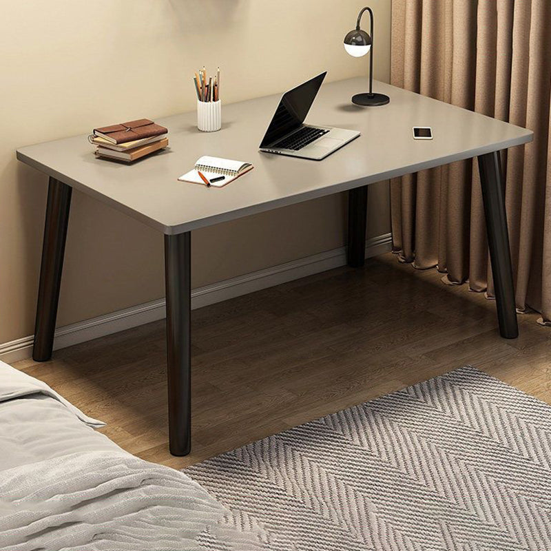 Contemporary Wooden Writing Desk Parsons Base Type Office Desk