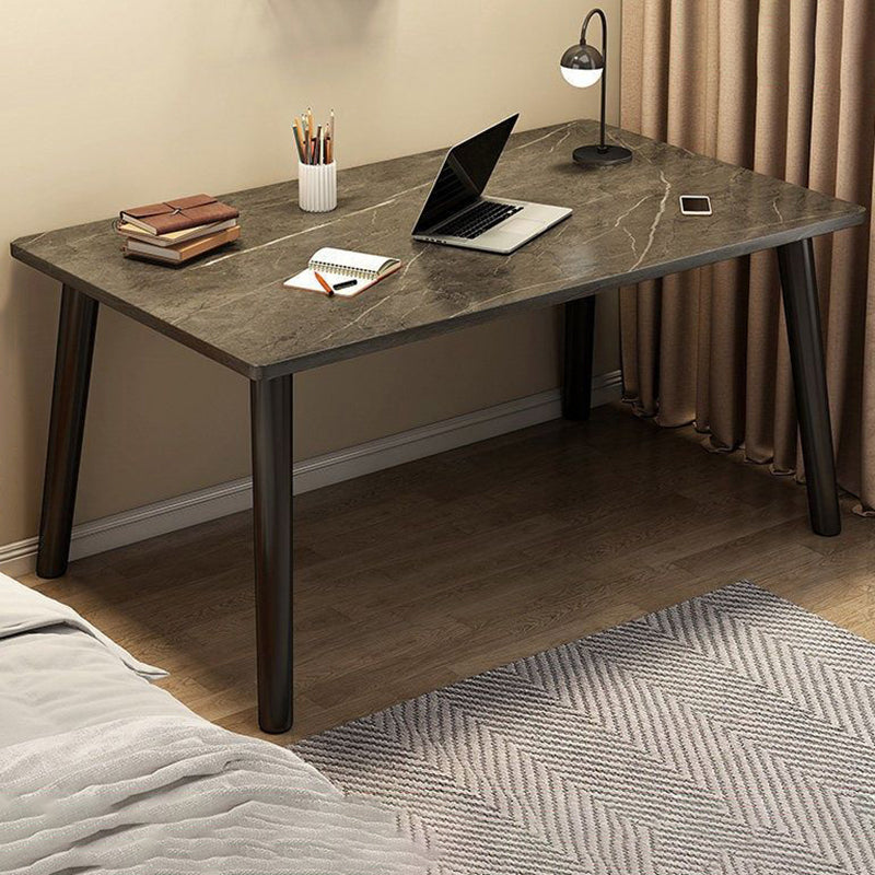 Contemporary Wooden Writing Desk Parsons Base Type Office Desk