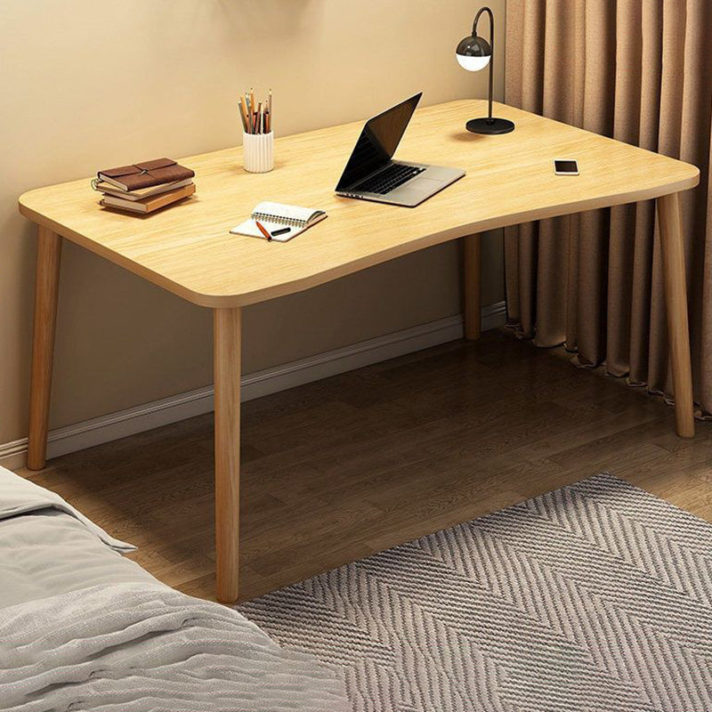 Contemporary Wooden Writing Desk Parsons Base Type Office Desk