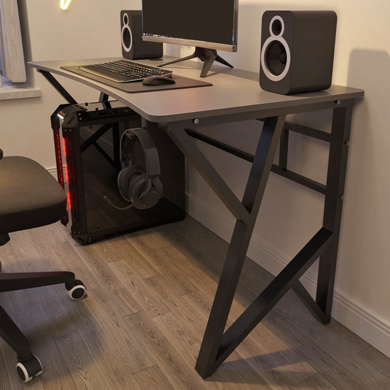 Industrial Stone Writing Desk Rectangular Gaming Desk for Home