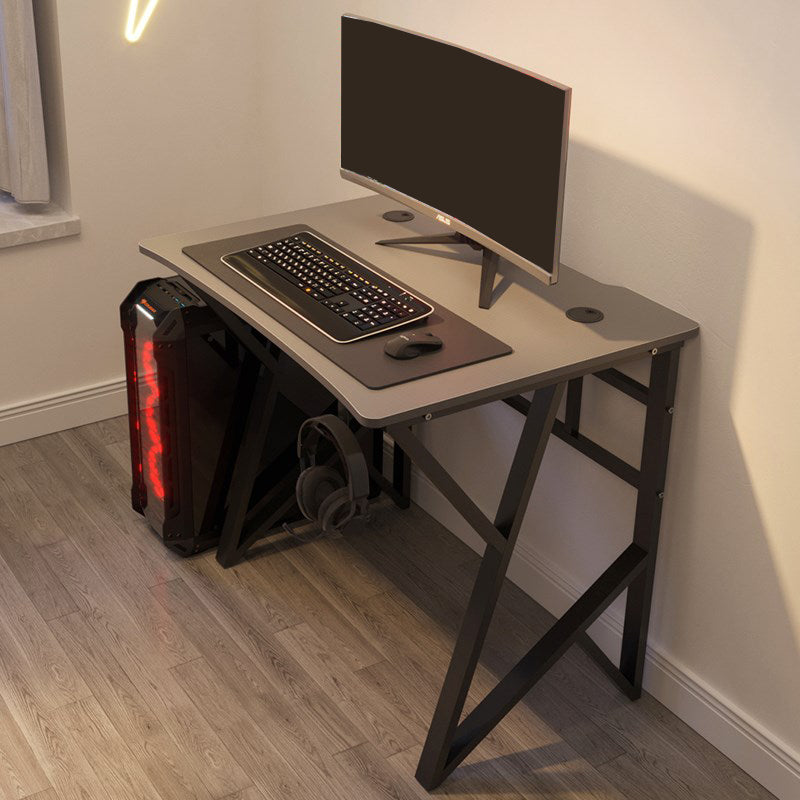 Industrial Stone Writing Desk Rectangular Gaming Desk for Home