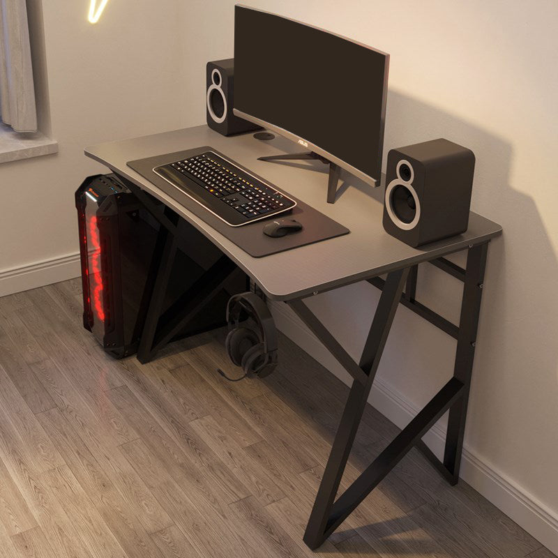 Industrial Stone Writing Desk Rectangular Gaming Desk for Home