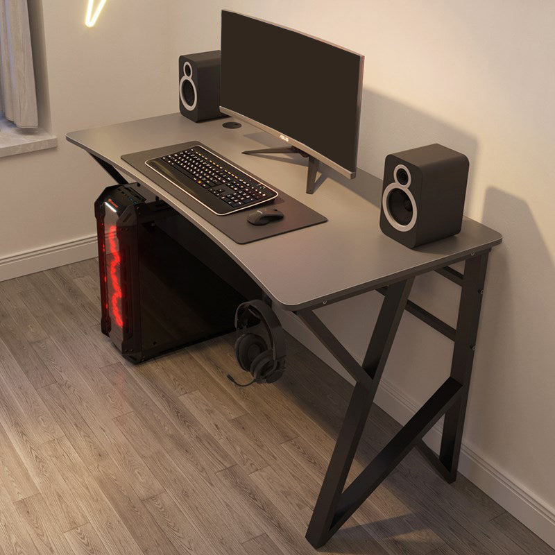 Industrial Stone Writing Desk Rectangular Gaming Desk for Home