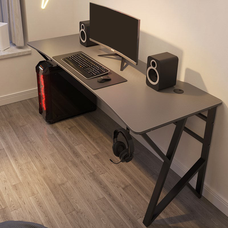 Industrial Stone Writing Desk Rectangular Gaming Desk for Home