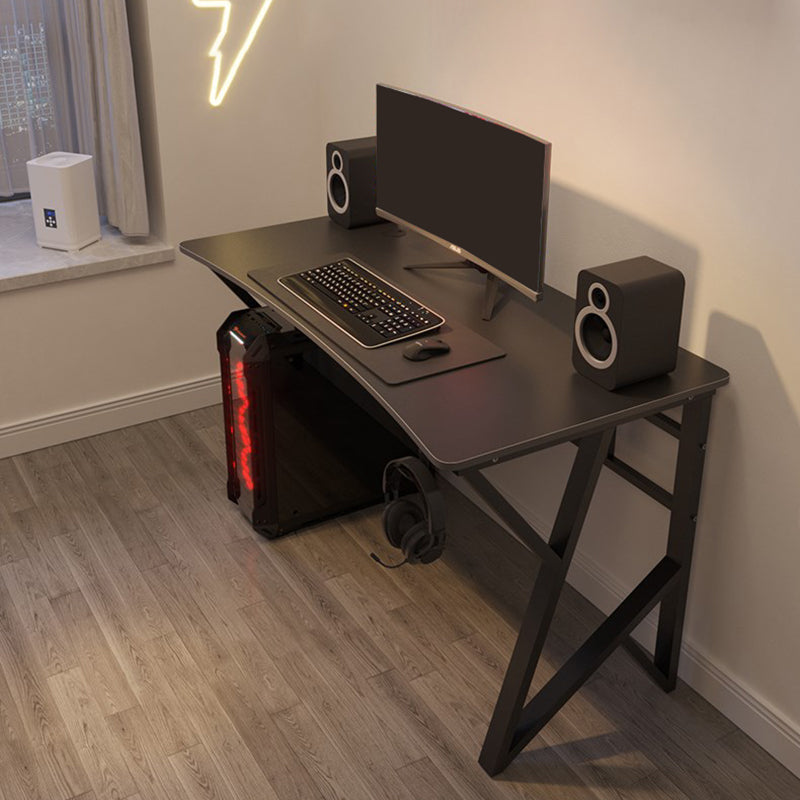 Industrial Stone Writing Desk Rectangular Gaming Desk for Home