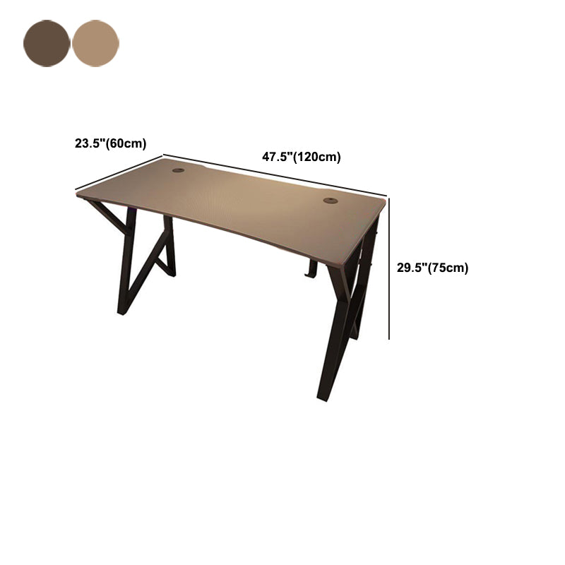 Industrial Stone Writing Desk Rectangular Gaming Desk for Home