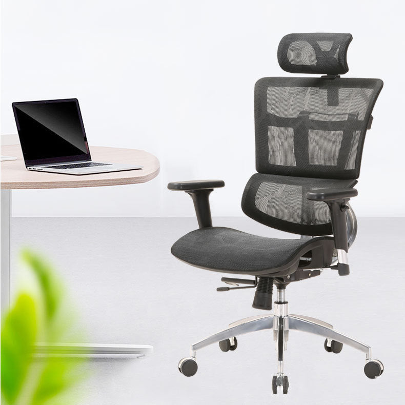 Modern Desk Chair Mesh Computer Chair High-Back Chair with Wheels